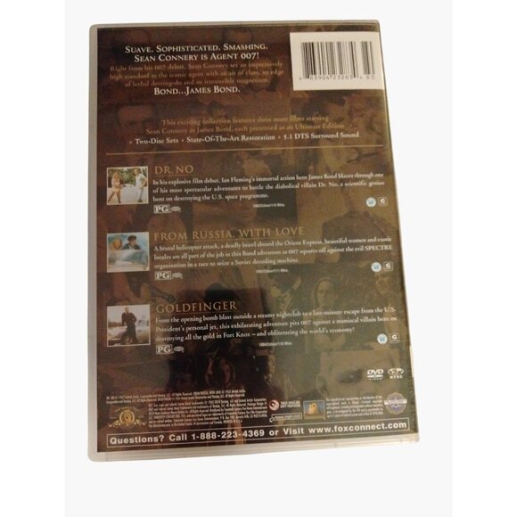 Sean Connery 007 Collection Volume 6 DVD Set - Picture 2 of 8